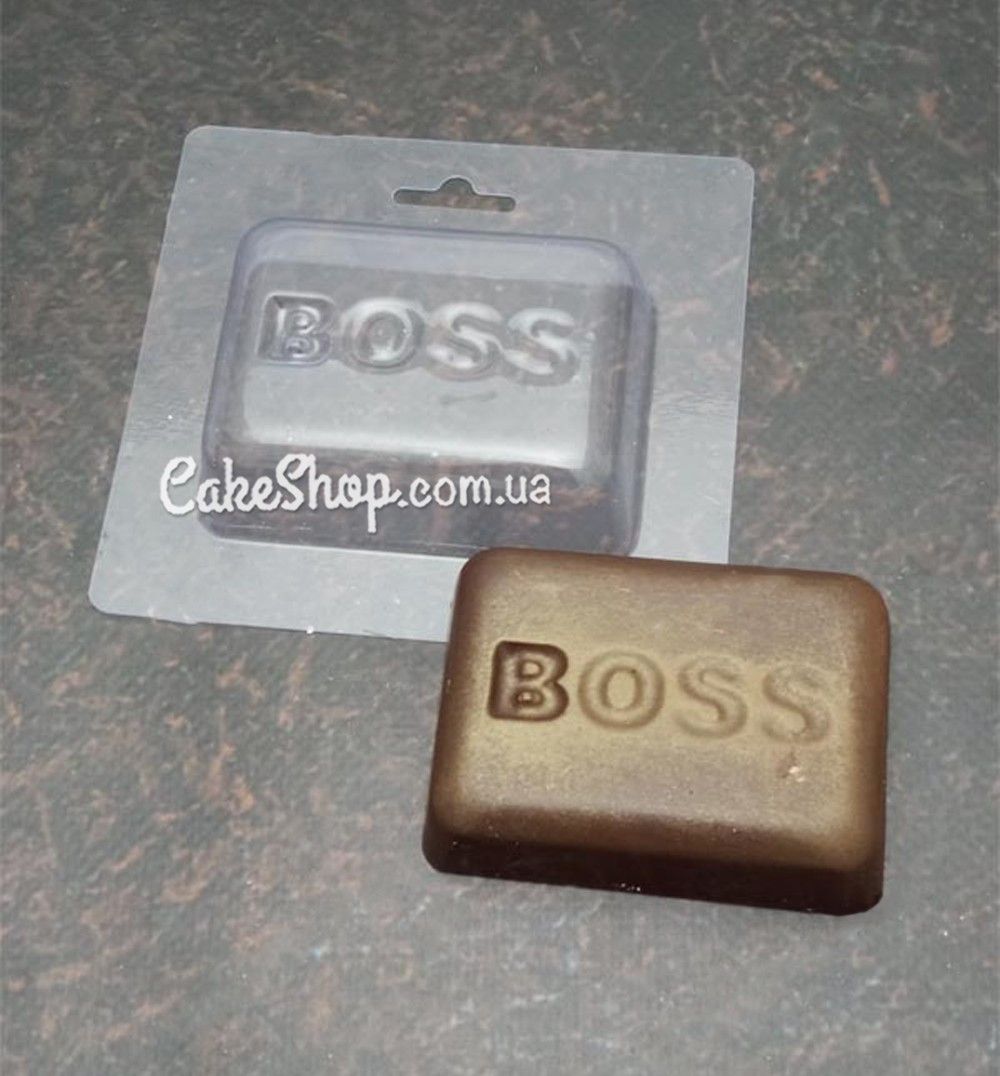 ⋗ Пластикова форма для шоколаду BOSS купити в Україні ➛ CakeShop.com.ua, фото