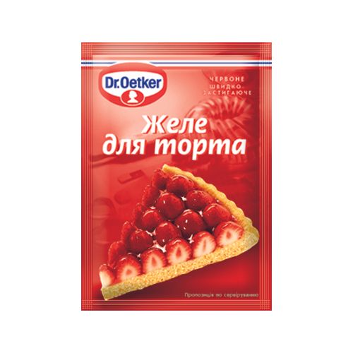 Желе для торта червоне Dr.Oetker - фото