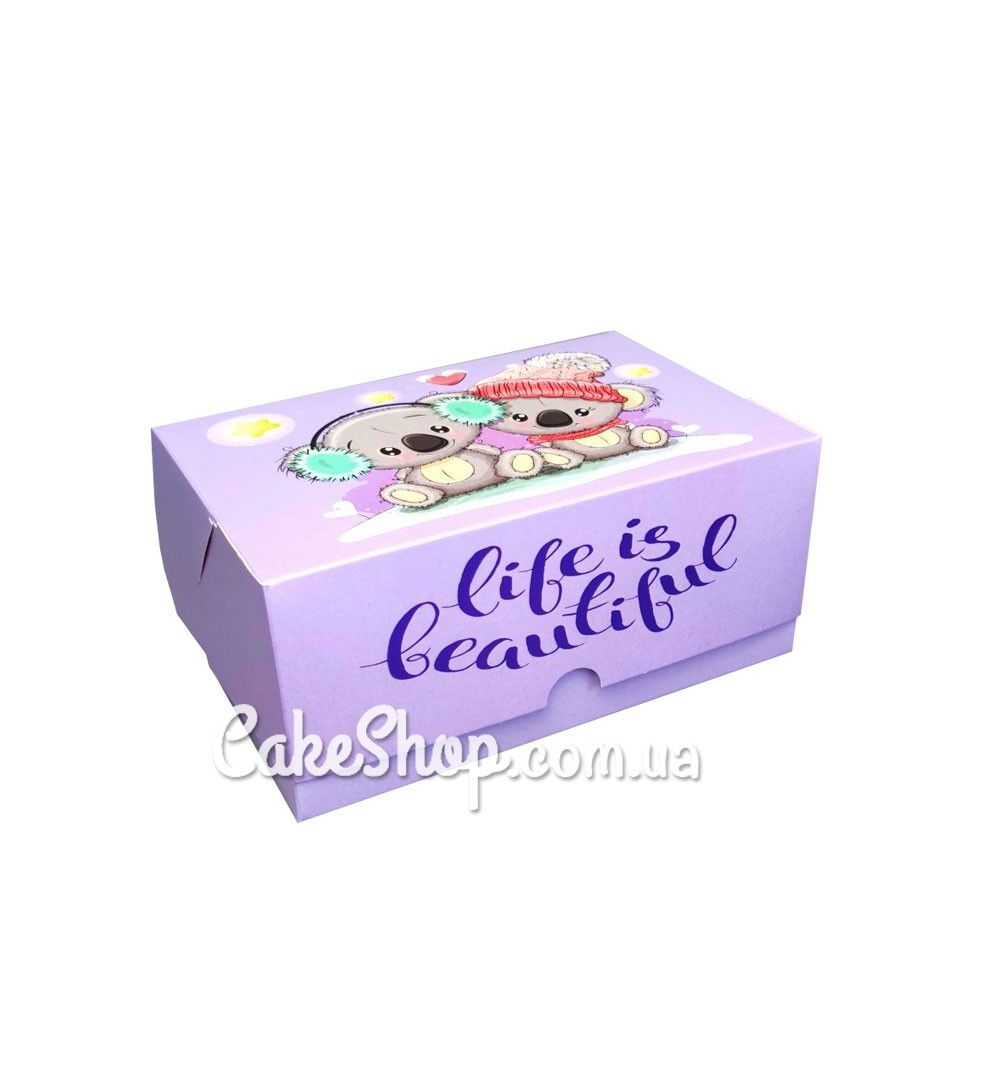 ⋗ Коробка на 2 кекса Коала,18х12х8 см купити в Україні ➛ CakeShop.com.ua, фото