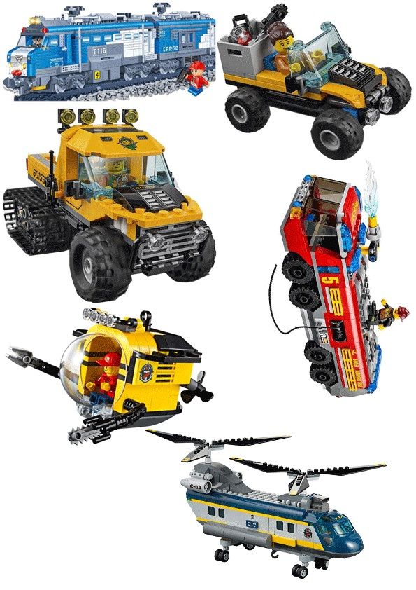 Вафельна картинка Лего транспорт 3 - фото