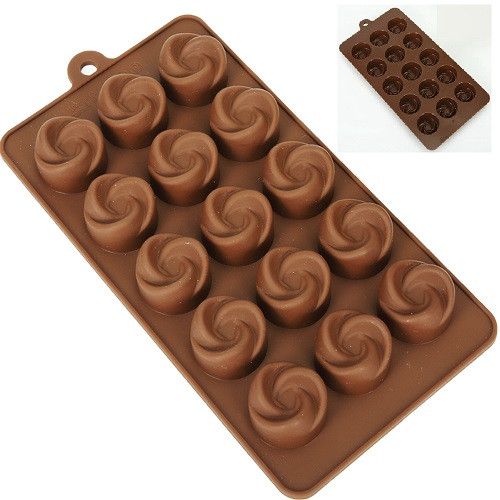 ⋗ Силиконовая форма для конфет Спинер, 15 шт. купить в Украине ➛ CakeShop.com.ua, фото