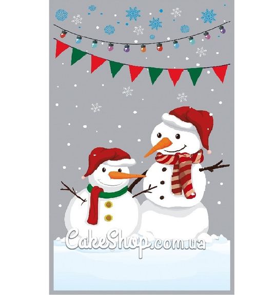 ⋗ Пакети новорічні Сніговики 20х35 см, 10 шт купити в Україні ➛ CakeShop.com.ua, фото