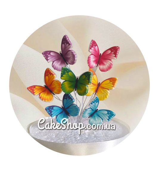 ⋗ Сахарные фигурки Бабочки цветные ТМ Ириска купить в Украине ➛ CakeShop.com.ua, фото