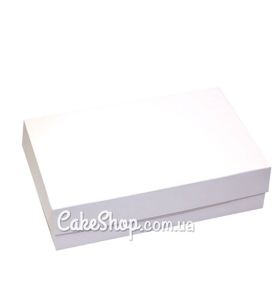 Коробка для еклерів, зефіру, печива Біла, 23х15х6 см - фото