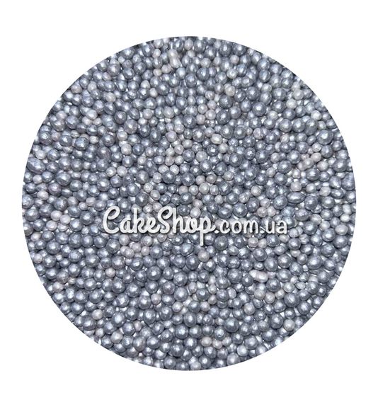⋗ Посыпка рисовая Dobryk Серебряная 2 мм, 50 г купить в Украине ➛ CakeShop.com.ua, фото