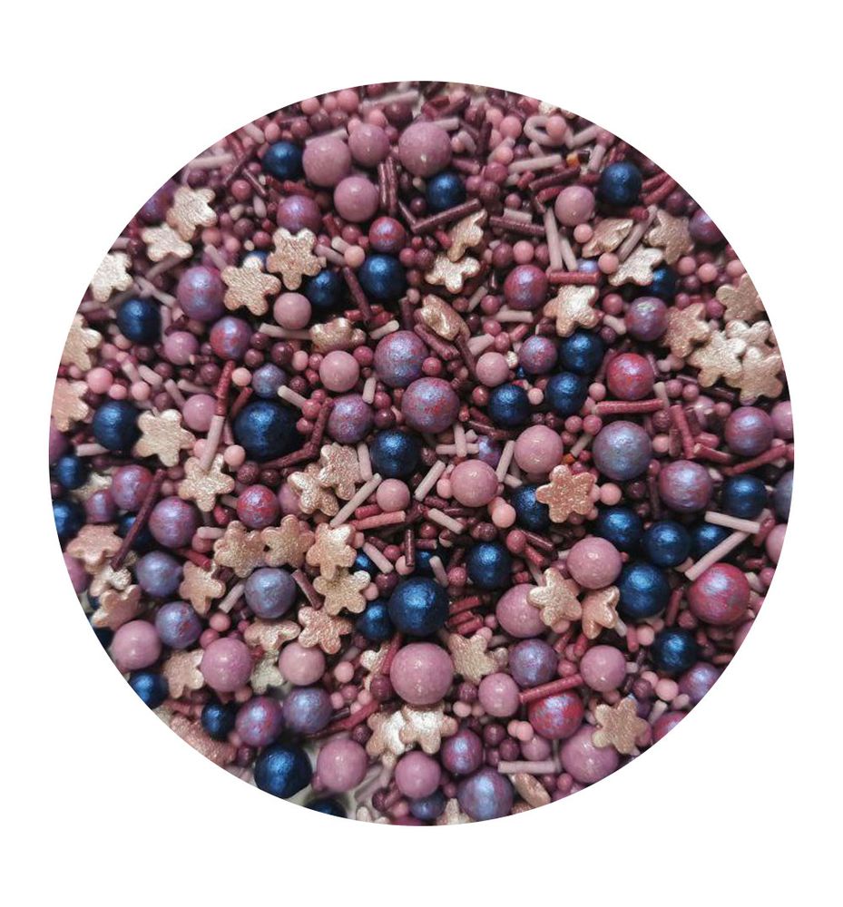 Посипка цукрова Перламутровий мікс з перлинами # 22, 50г - фото