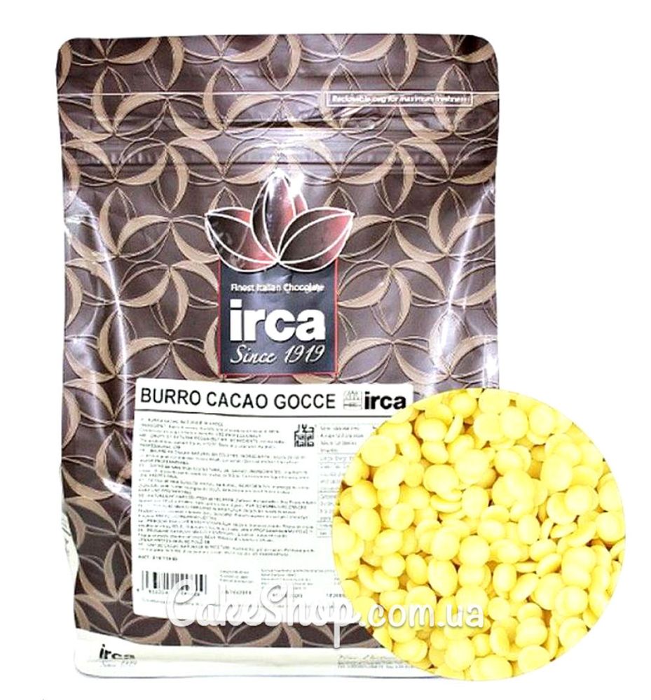 Какао-масло в дропсах IRCA, 100г - фото