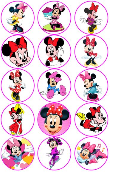 ⋗ Вафельная картинка Минни Маус 68 купить в Украине CakeShop.com.ua