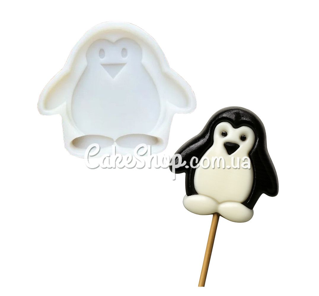 ⋗ Силіконовий молд для льодяників Пінгвін купити в Україні ➛ CakeShop.com.ua, фото