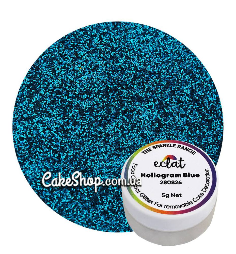 Блестки Eclat Hologram Blue, 5 г - фото