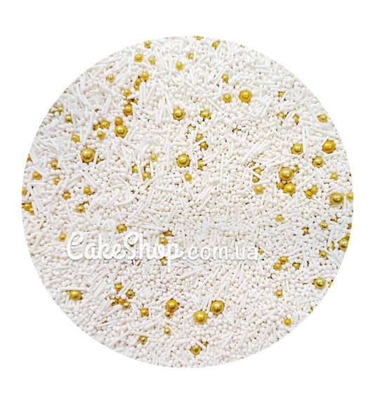 ⋗ Посипка цукрова ТМ Сладо Весільний коктейль, 50г купити в Україні ➛ CakeShop.com.ua, фото