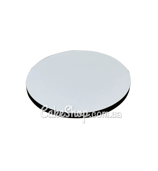 ⋗ Подложка для торта из ДВП Белая 40 см, h-1 см купить в Украине ➛ CakeShop.com.ua, фото