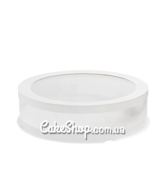 ⋗ Коробка для торта, цветов, игрушек Тубус с прозрачной крышкой d-30, h-6 см купить в Украине ➛ CakeShop.com.ua, фото