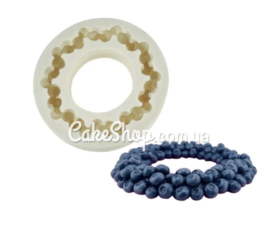 ⋗ Силиконовый молд SN Венок из ягод голубики купить в Украине ➛ CakeShop.com.ua, фото