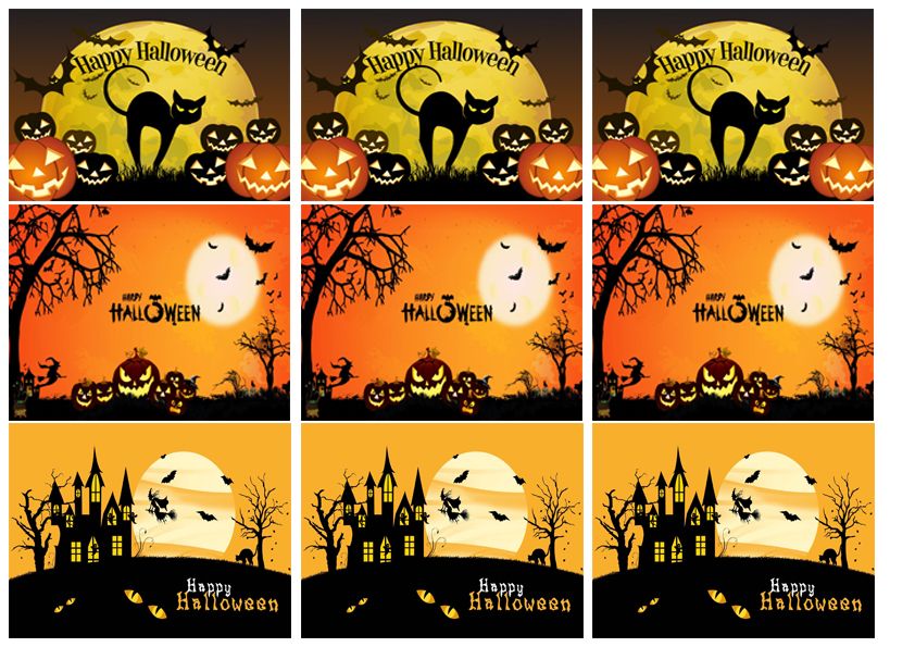 ⋗ Вафельная картинка Хеллоуин купить в Украине ➛ CakeShop.com.ua, фото