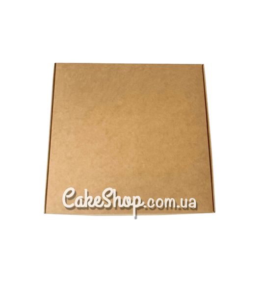 ⋗ Коробка для макаронс, еклерів, зефіру 20х20х5 см, Крафт купити в Україні ➛ CakeShop.com.ua, фото