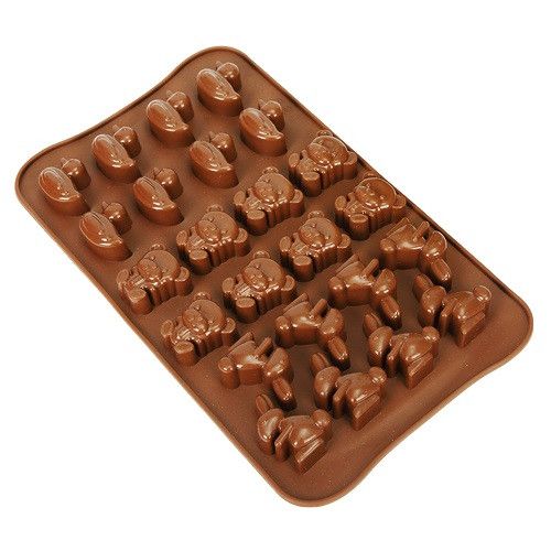 ⋗ Силіконова форма для цукерок Звірі, 24 шт. купити в Україні ➛ CakeShop.com.ua, фото