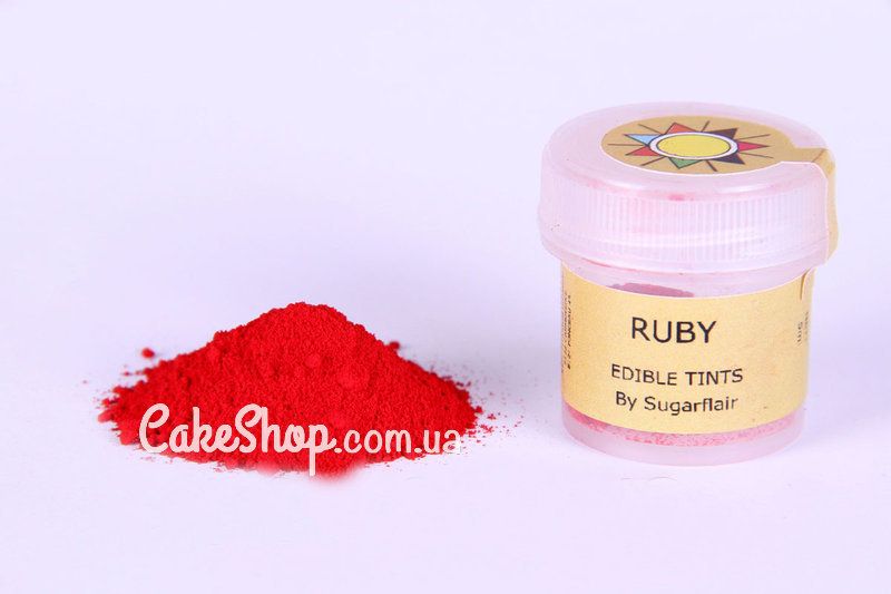 ⋗ Краситель сухой Рубиновый Ruby by Sugarflair 5 мл купить в Украине ➛ CakeShop.com.ua, фото