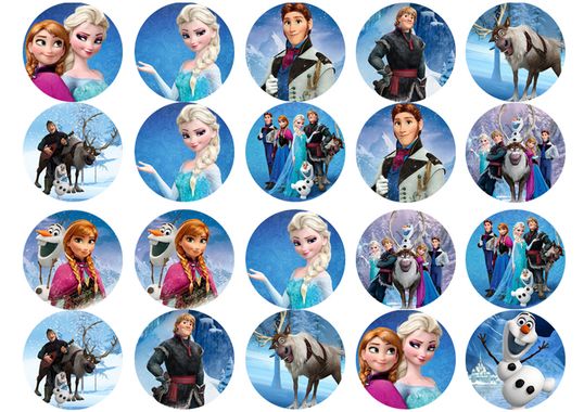 ⋗ Вафельна картинка Холодне серце 24 купити в Україні ➛ CakeShop.com.ua, фото