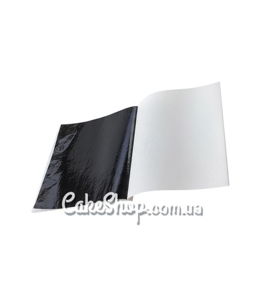 ⋗ Поталь чорна 80х85 мм, 5 листів купити в Україні ➛ CakeShop.com.ua, фото