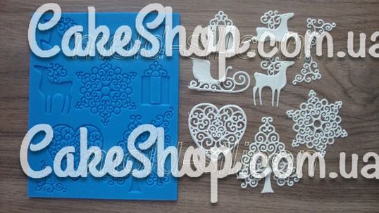 ⋗ Силиконовый коврик Новогодний 2 купить в Украине ➛ CakeShop.com.ua, фото
