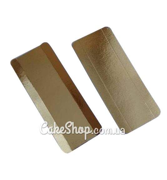 ⋗ Подложка под эклеры 16х6,8 см Золотая купить в Украине ➛ CakeShop.com.ua, фото