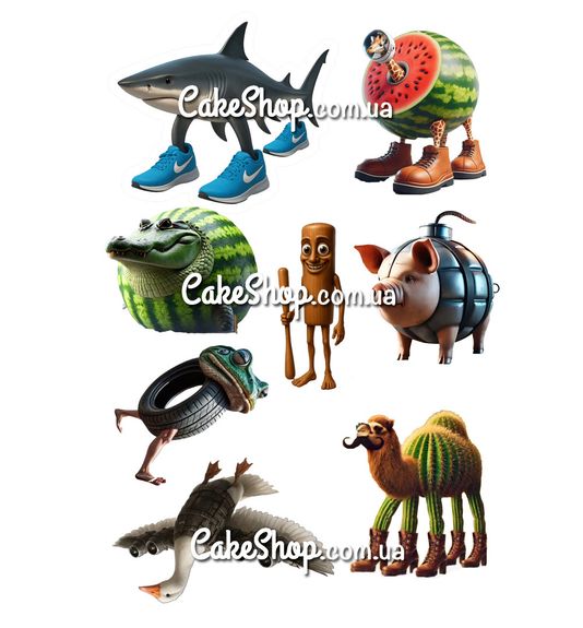 ⋗ Вафельная картинка Брейнрот купить в Украине ➛ CakeShop.com.ua, фото