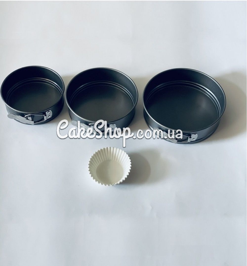⋗ Набір роз'ємних форм для випічки Коло 3шт. міні купити в Україні ➛ CakeShop.com.ua, фото