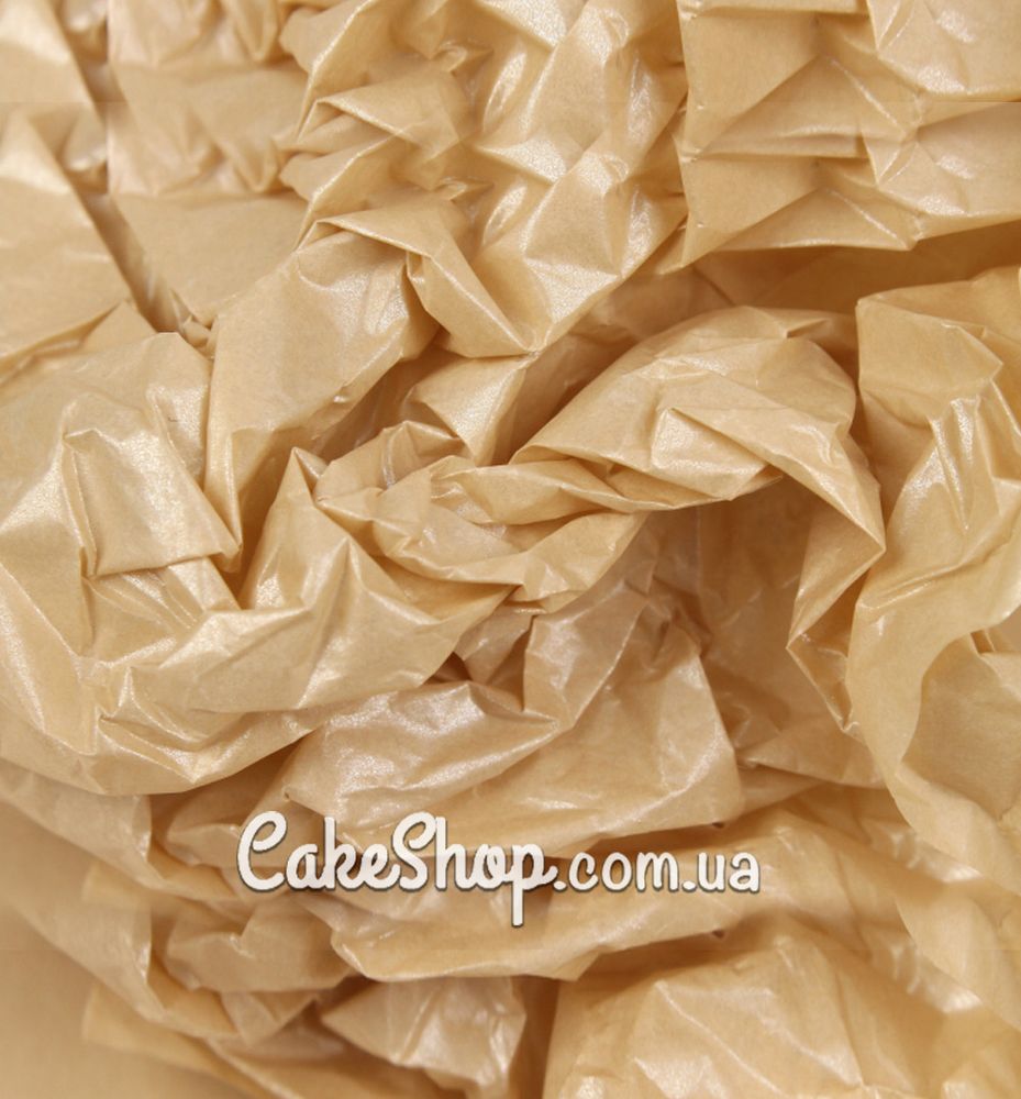 Бумага тишью LP Пастель с перламутром бежевый, 5 листов - фото
