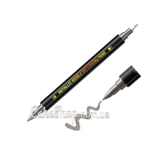 ⋗ Пищевый маркер двухсторонний, Серебряный купить в Украине ➛ CakeShop.com.ua, фото