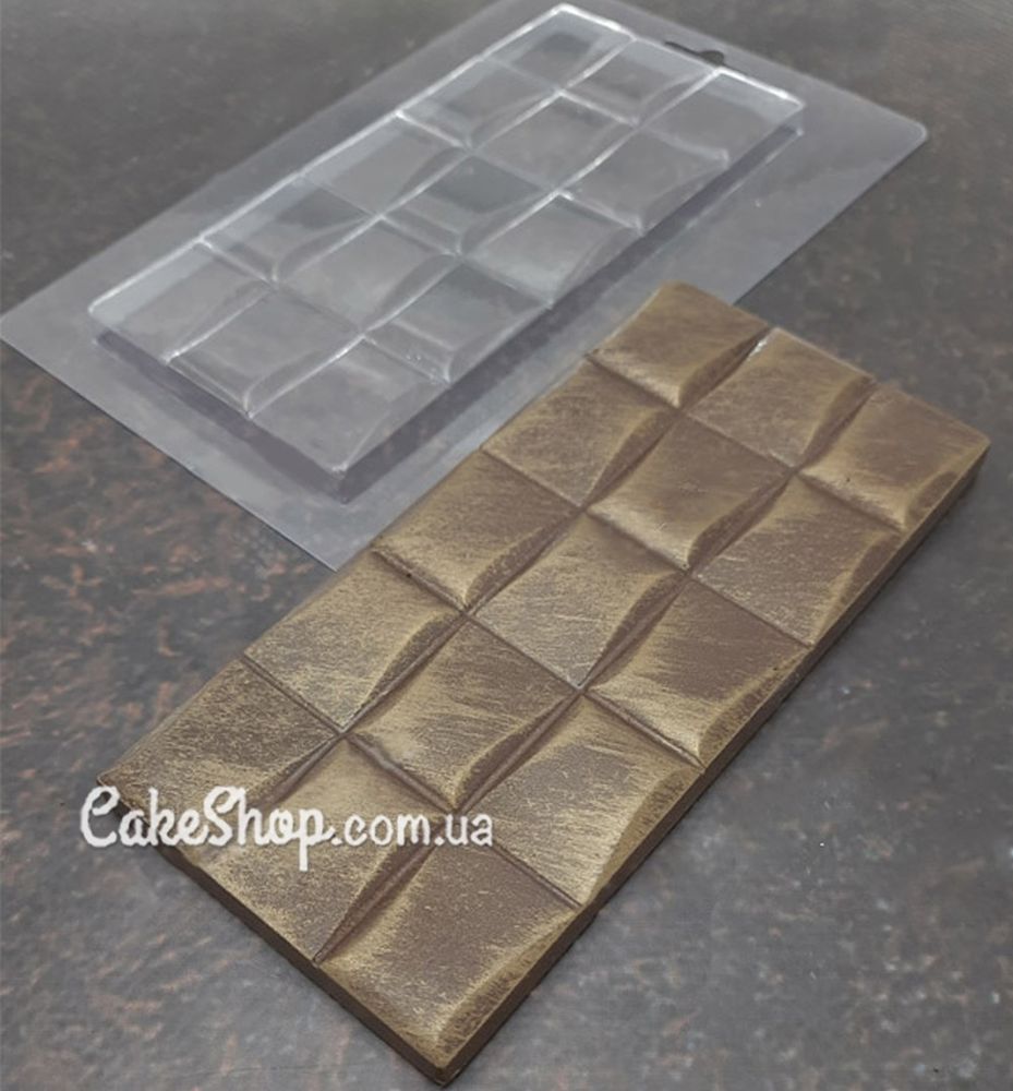 Пластиковая форма для шоколада плитка Волнистая - фото