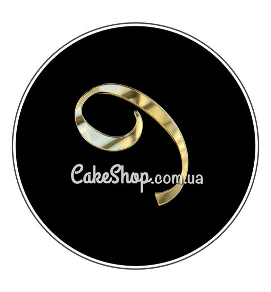 ⋗ Акриловий топпер DZ бічний цифра 9, золото купити в Україні ➛ CakeShop.com.ua, фото