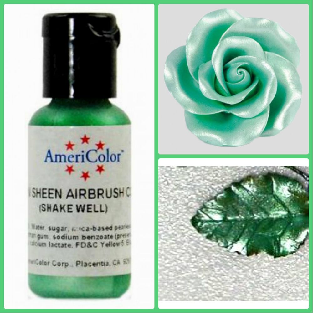 Барвник гелевий блискучий Зелений Green Sheen AmeriColor, 20 г - фото