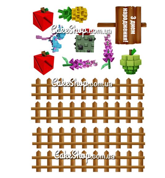 ⋗ Вафельная картинка Роблокс Grow a Garden купить в Украине ➛ CakeShop.com.ua, фото