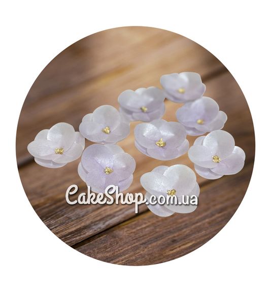 ⋗ Вафельна квітка Троянда (бузкова) 9 шт ТМ Іриска купити в Україні ➛ CakeShop.com.ua, фото