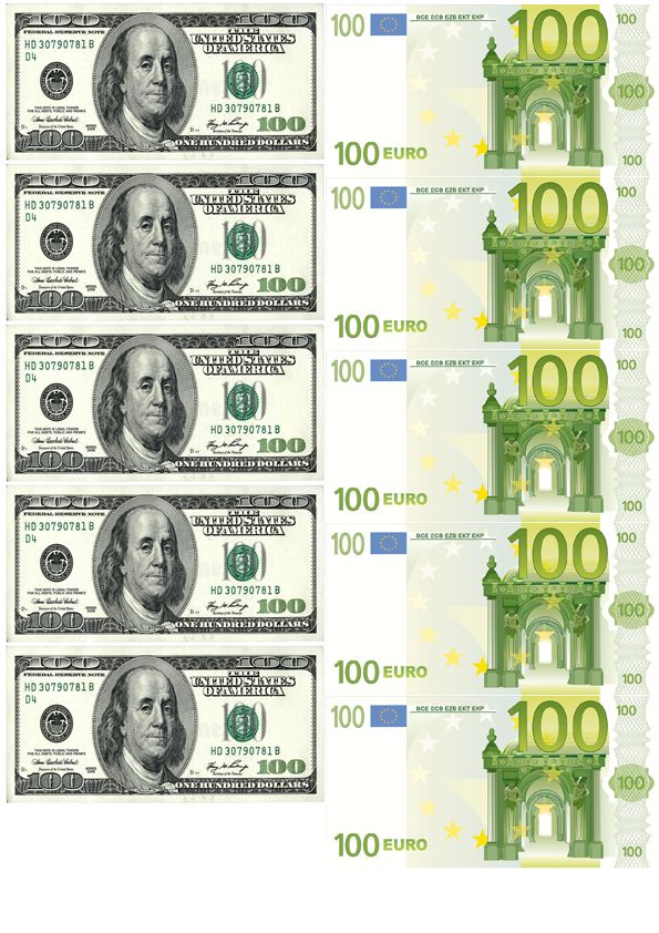 Вафельная картинка Деньги 20 - фото
