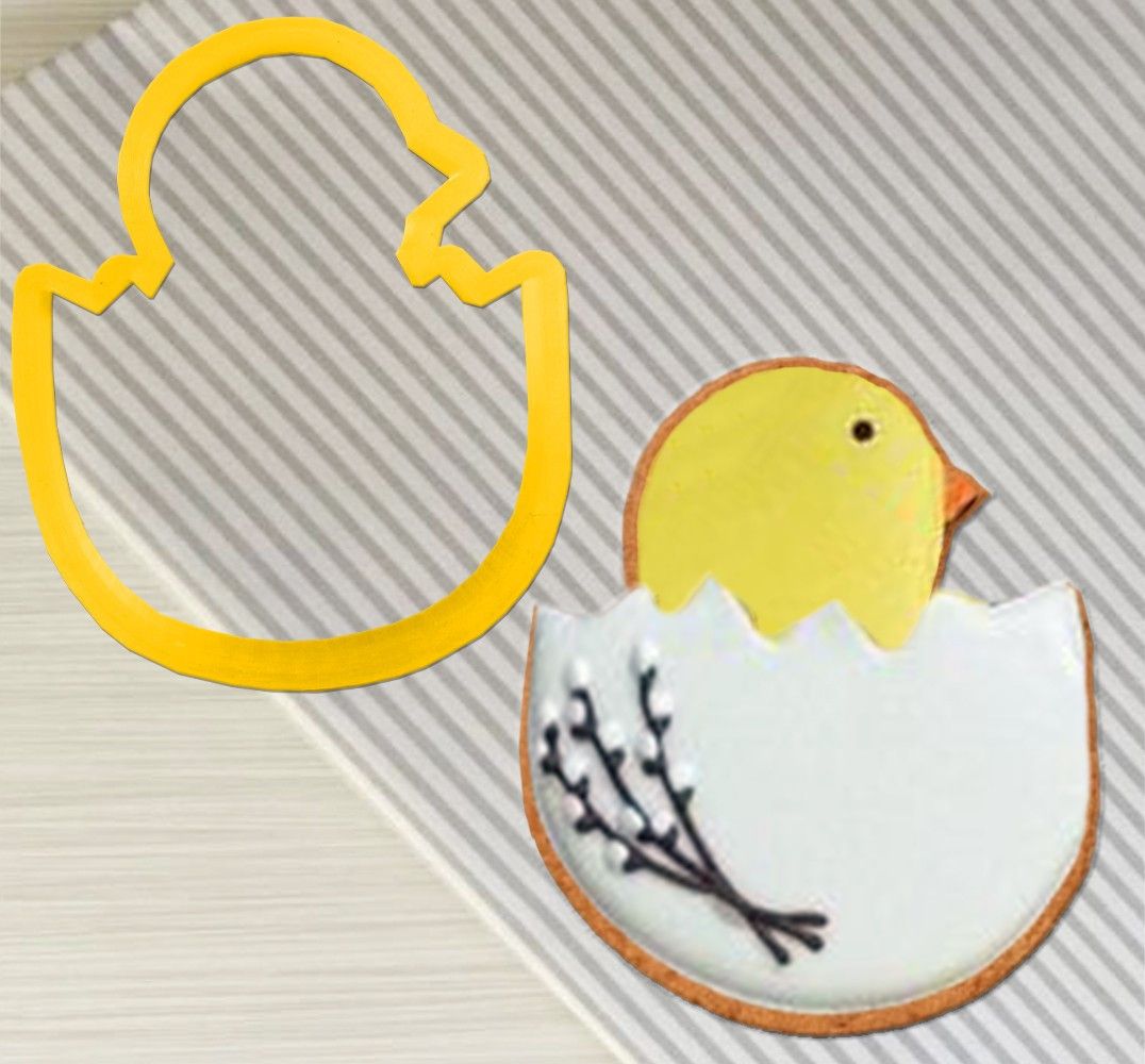 ⋗ Вырубка пластиковая Цыпленок в яйце купить в Украине ➛ CakeShop.com.ua, фото
