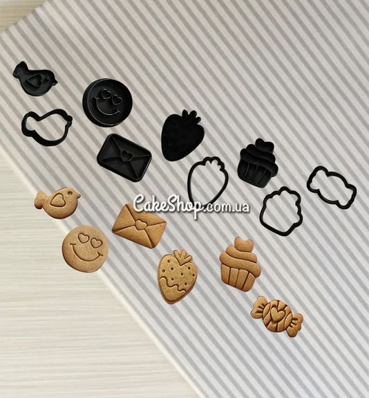 ⋗ Набір вирубок для пряників зі штампом  купити в Україні ➛ CakeShop.com.ua, фото