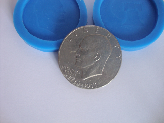 Силиконовый молд Монеты 1 доллар - фото