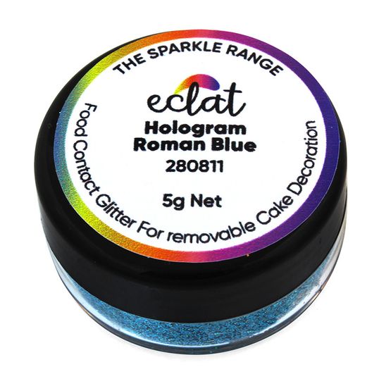 ⋗ Блестки Eclat Hologram Roman Blue, 5 г купить в Украине ➛ CakeShop.com.ua, фото