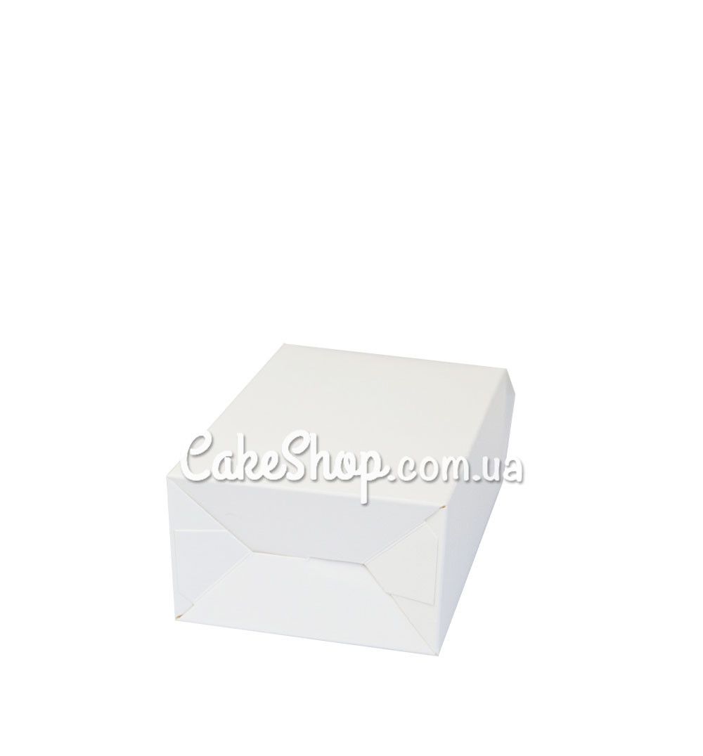 ⋗ Коробка для пряников, печенья вертикальная Белая, 14х10х6 см купить в Украине ➛ CakeShop.com.ua, фото