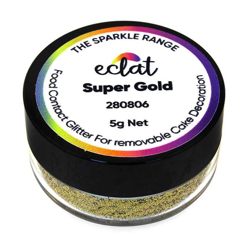 ⋗ Блестки Eclat Super Gold, 5 г купить в Украине ➛ CakeShop.com.ua, фото