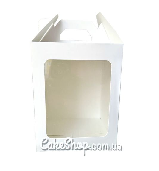 ⋗ Коробка для пасхальных куличей 14х14х18 см, Белая купить в Украине ➛ CakeShop.com.ua, фото