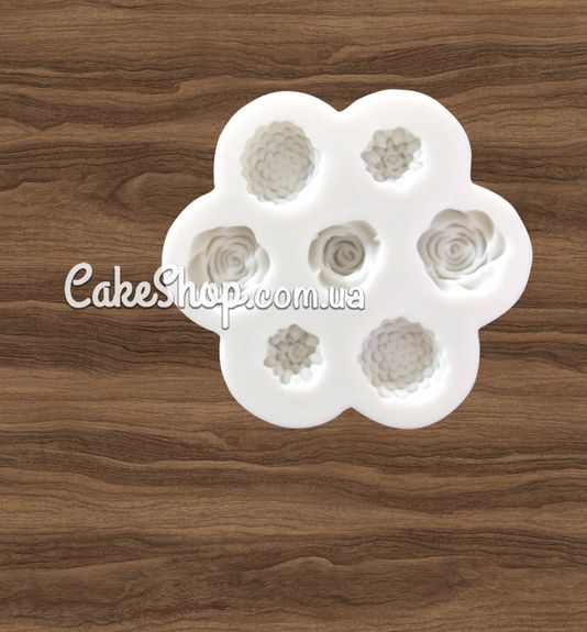 ⋗ Силиконовый молд ЭМ Цветы набор 6 купить в Украине ➛ CakeShop.com.ua, фото