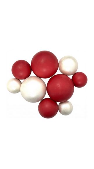 ⋗ Сфера шоколадная IR Белая жемчужина-красная купить в Украине ➛ CakeShop.com.ua, фото