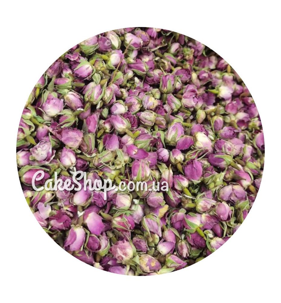Бутон чайной розы сушеный розовый, 15г - фото
