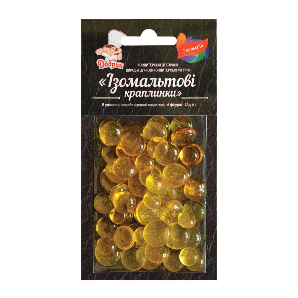 ⋗ Ізомальтові краплинки жовті купити в Україні ➛ CakeShop.com.ua, фото
