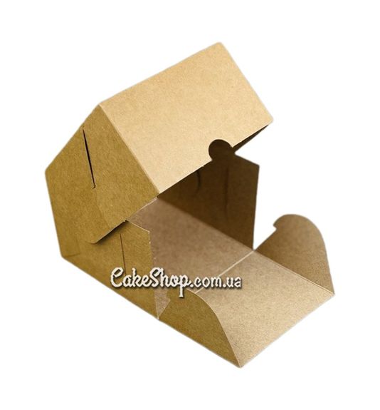 ⋗ Коробка 11х11х8 см для бенто-тортів та інших десертів, Крафт купити в Україні ➛ CakeShop.com.ua, фото