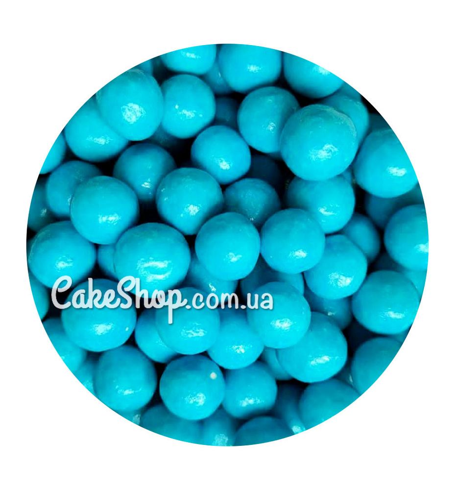 Посипка кульки глянцеві Блакитні 10 мм - фото