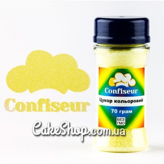 ⋗ Сахар цветной пастельный желтый купить в Украине ➛ CakeShop.com.ua, фото